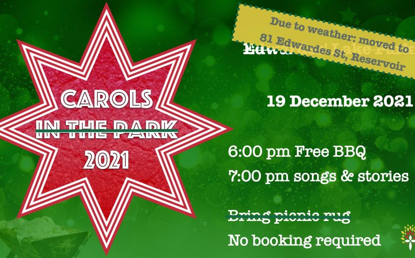 Carols (no longer in the Park) 2021